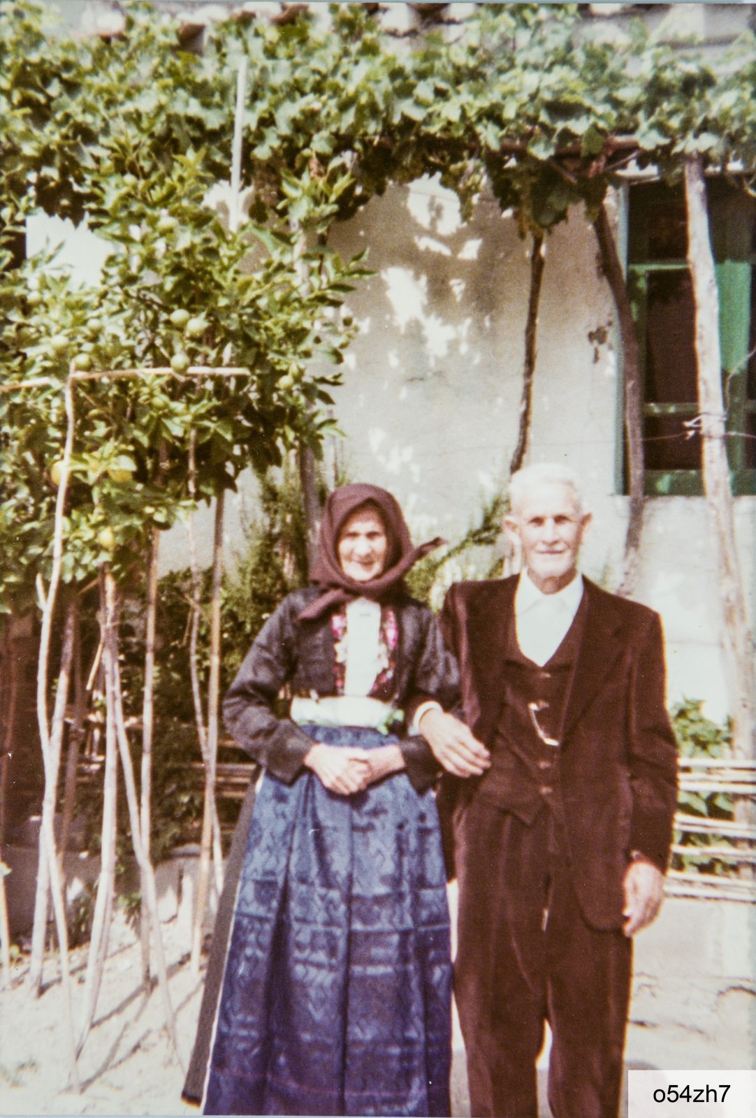 Anni Settanta del Novecento: i coniugi Giuseppe Zucca (1897-1991) e Giuseppina Casta (1897-1980)